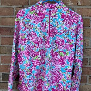Icikuls LS shirt. Pink & blue floral